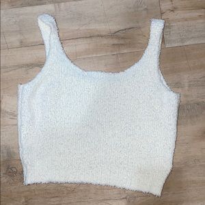 SKIMS cozy knit tank large/xl kardashian Cream color, I have shorts too